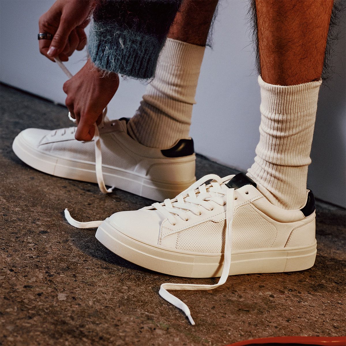 Sussex White Men's White Sneakers