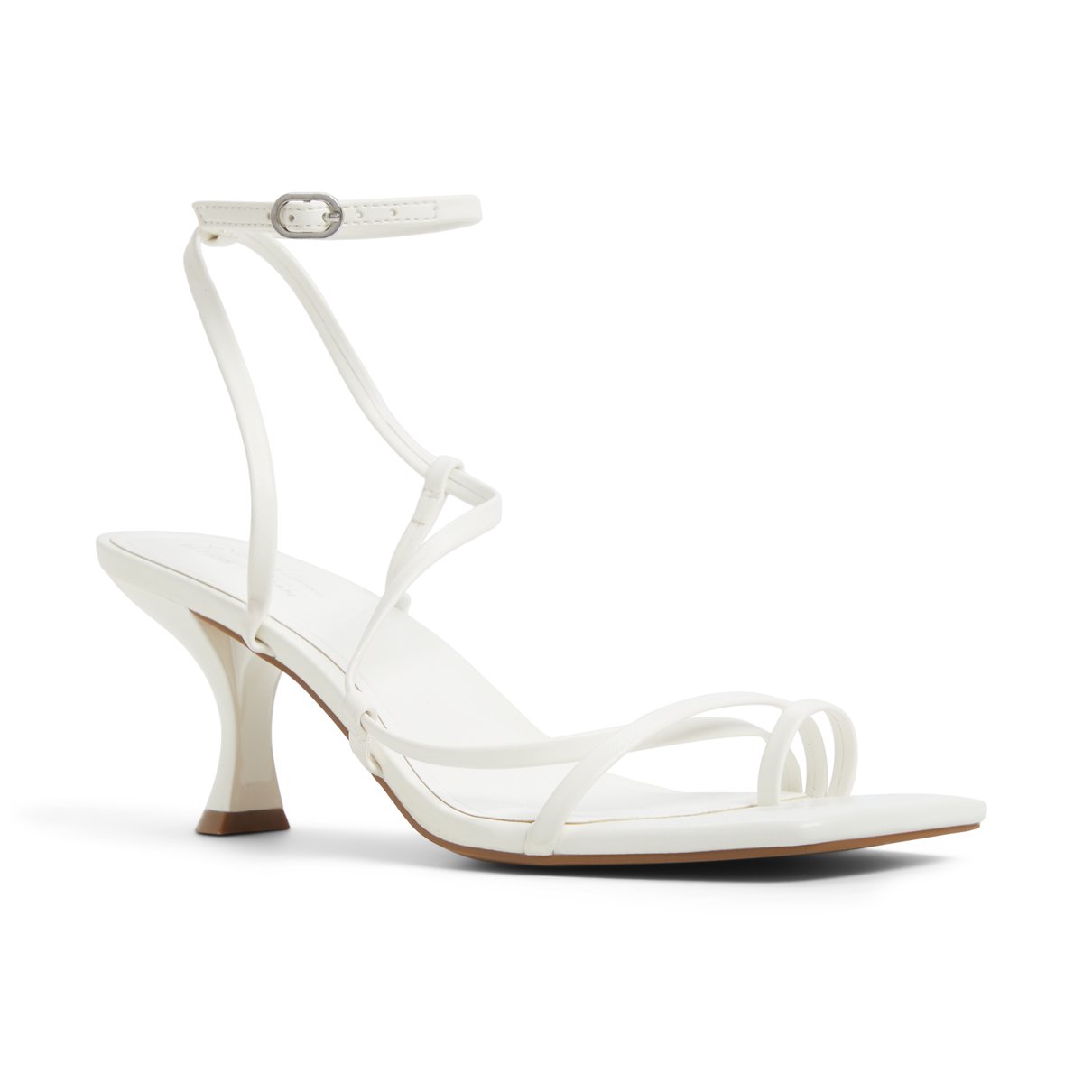 Auguust White Women's Lace Up Heels Sandals