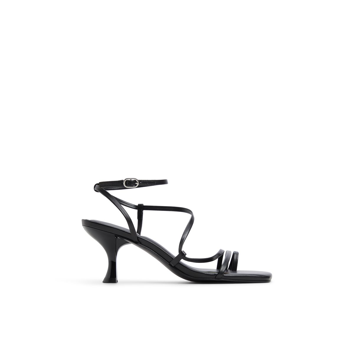 Auguust Black Women's Lace Up Heels Sandals