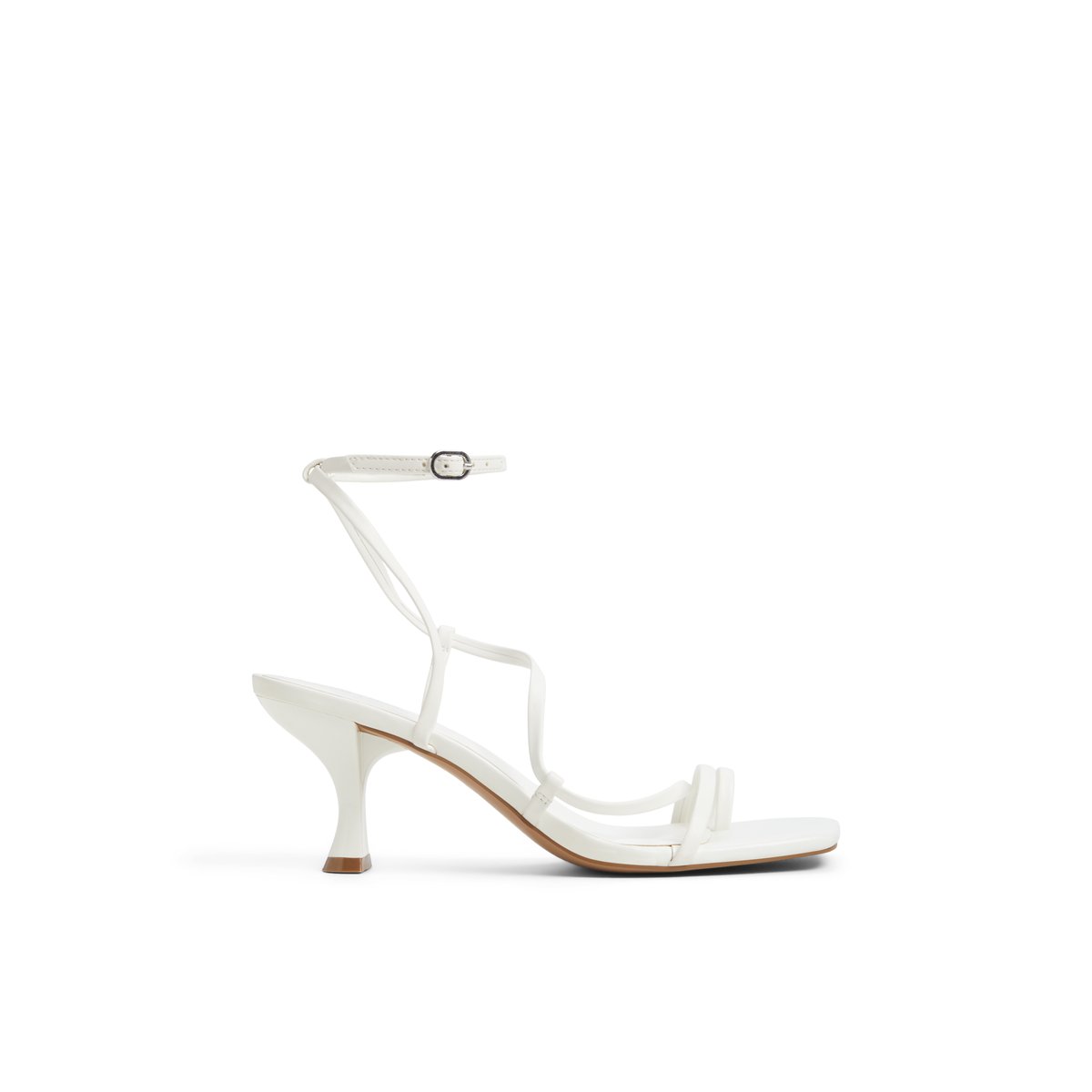 Auguust White Women's Lace Up Heels Sandals