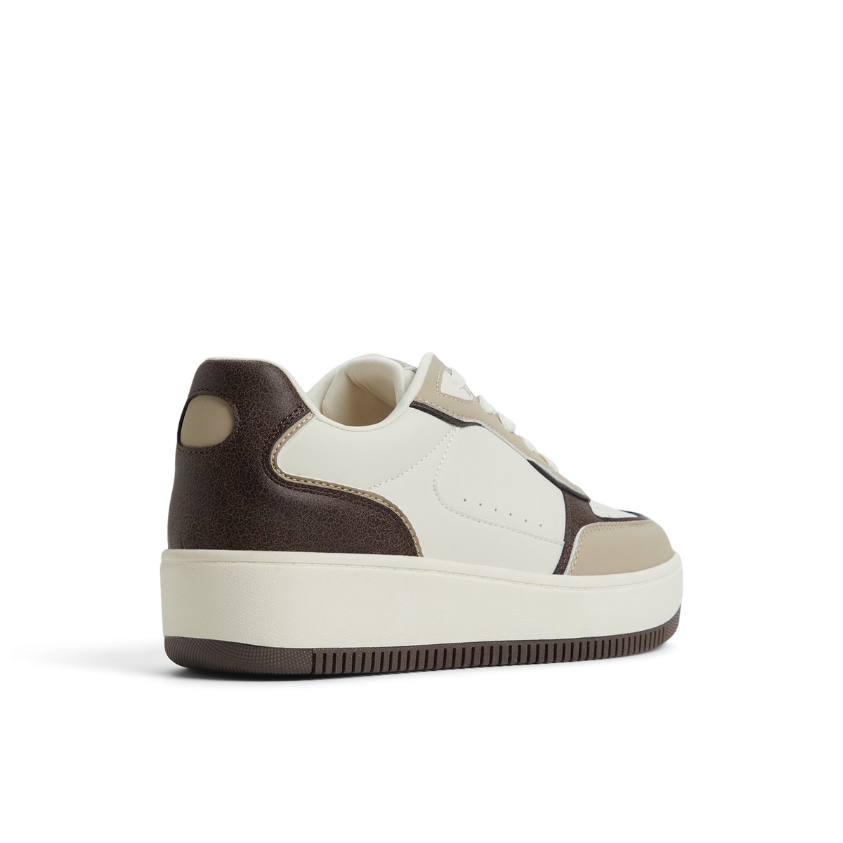 Freshy Brown Overflow Women's White Sneakers