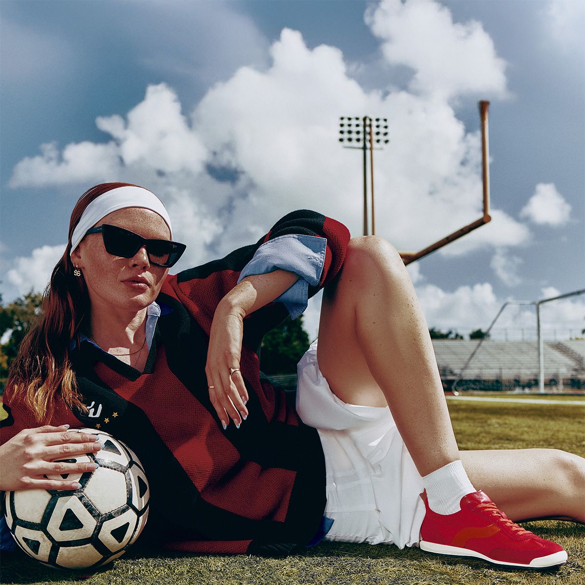 Davi Red Women's Retro Sneakers