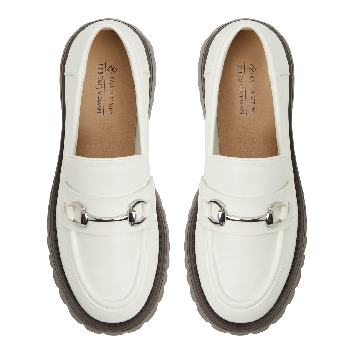 Cluelesss White Women's Loafers