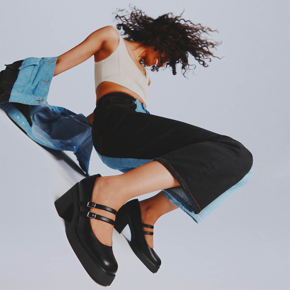 Monroe Black Women's Platform Heels