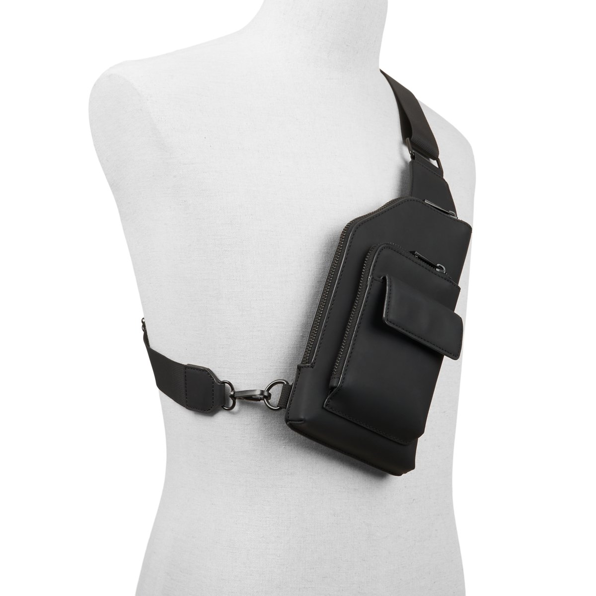 Capitol Black Synthetic Smooth Men's Bags