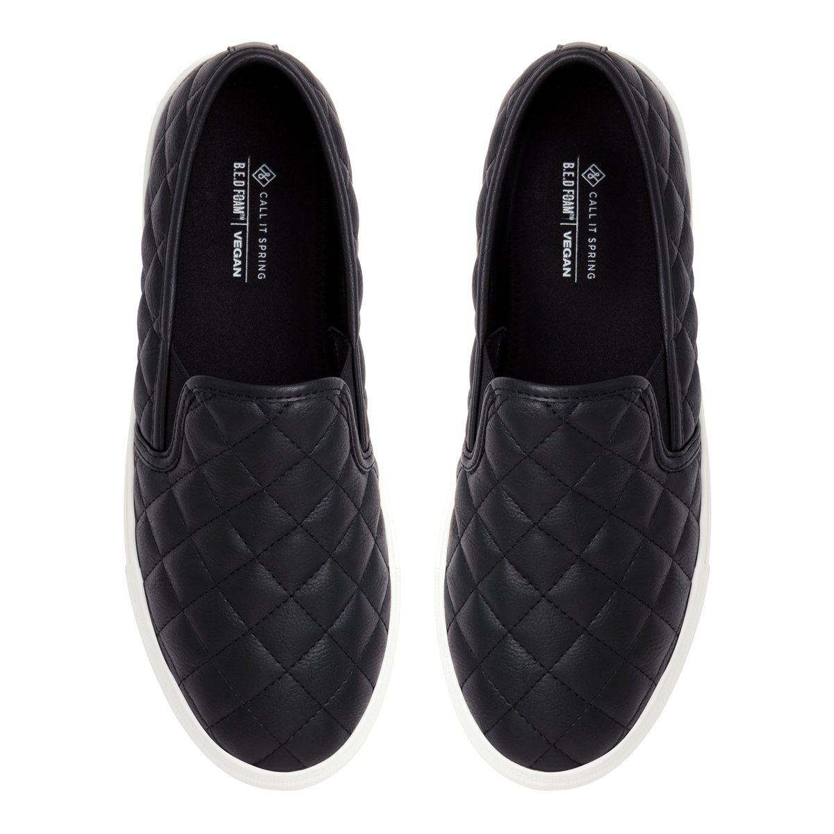 Iggyy Black Women's Slip On Sneakers