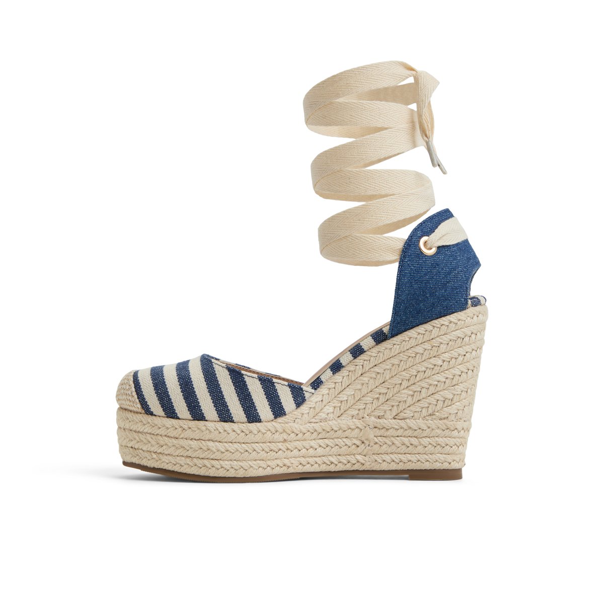 Goldiie Navy Women's Wedges