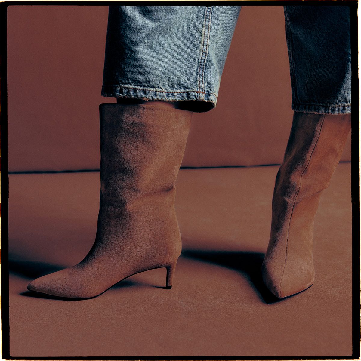 Fraankie Taupe Women's Mid-calf Boots