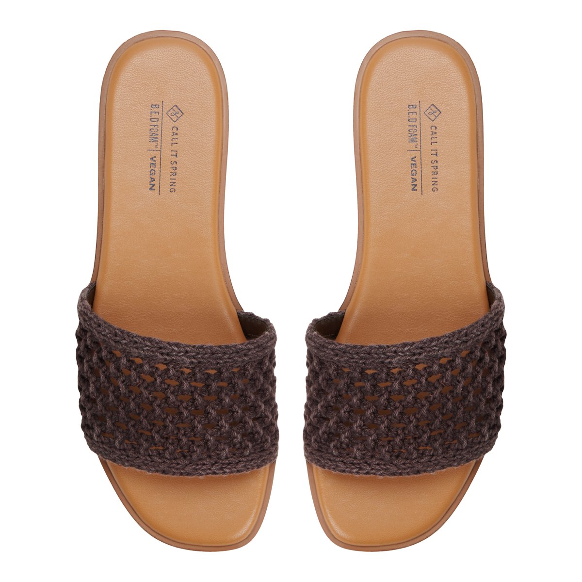Fernn Dark Brown Women's Slides