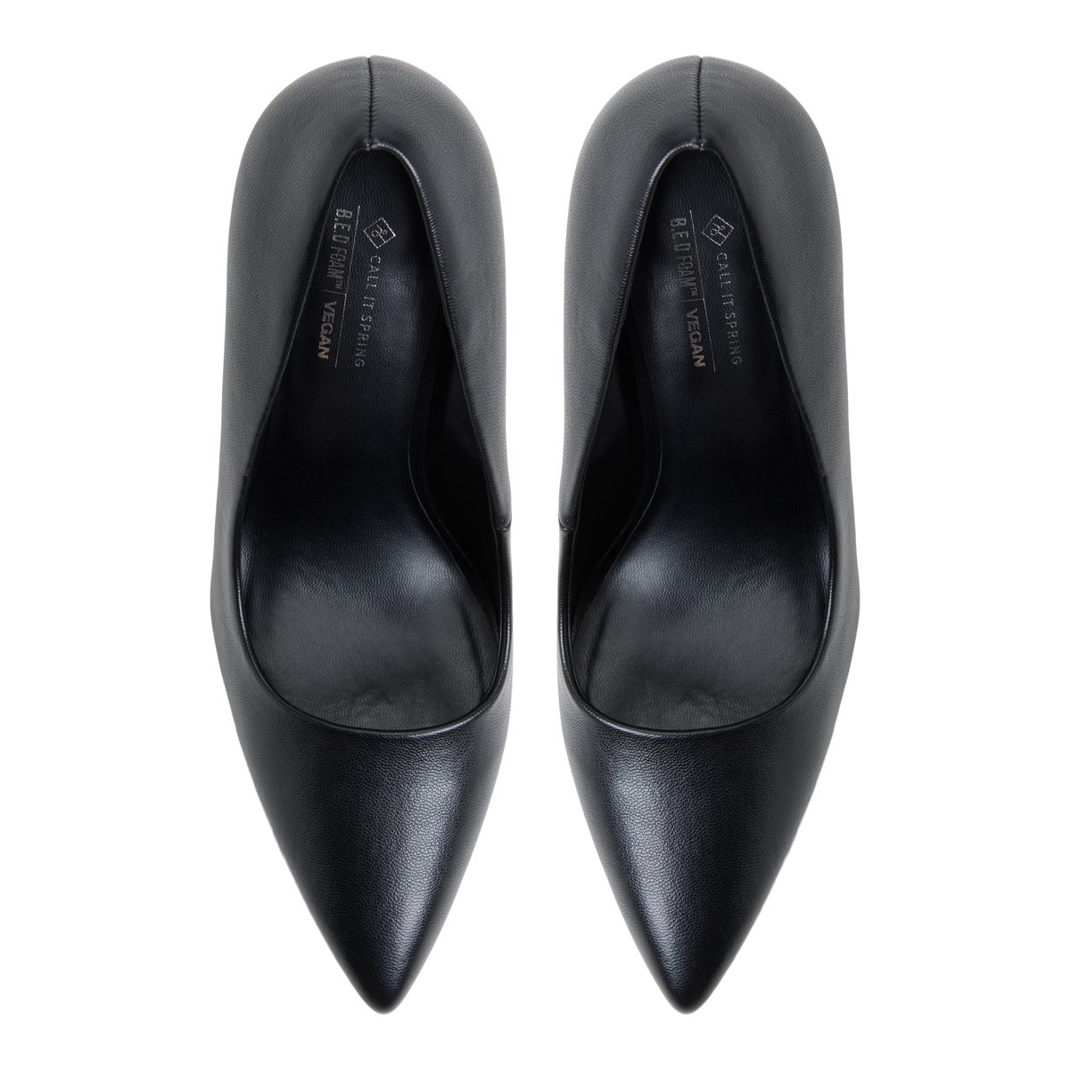 Leeona Black Synthetic Smooth Women's Pumps