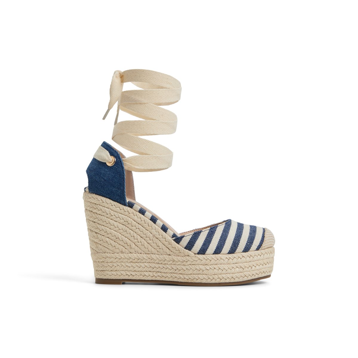 Goldiie Navy Women's Wedges