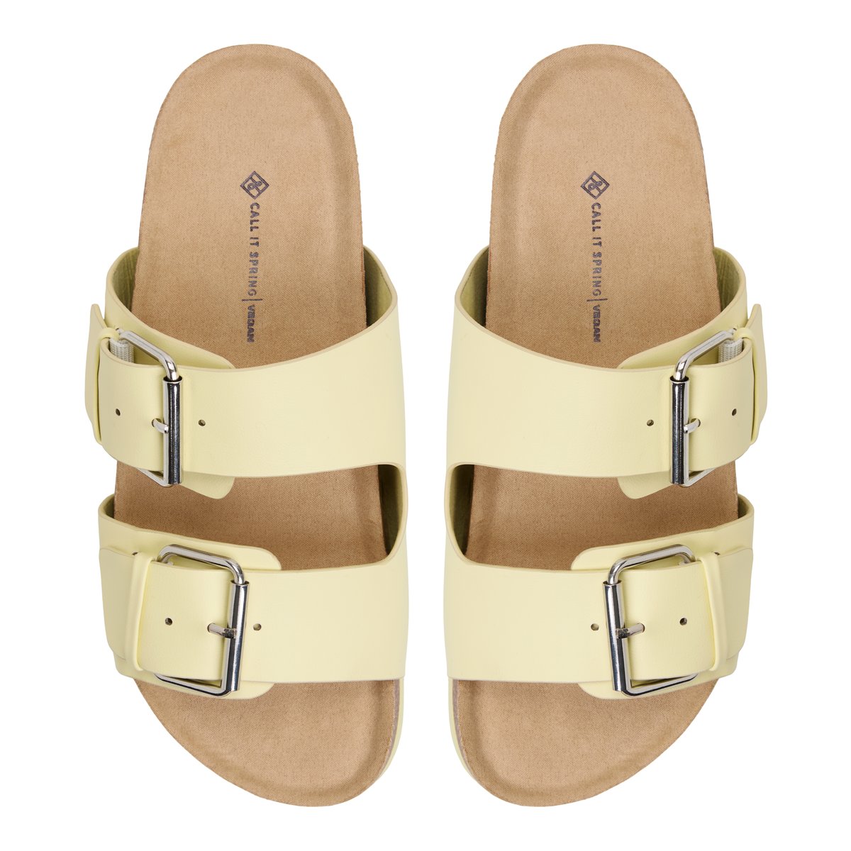 Nevaddaa Light Yellow Women's Slides