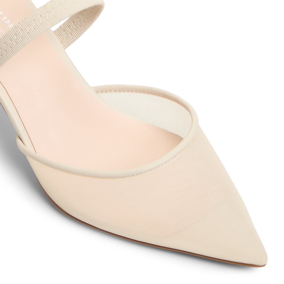 Zaydan Other Beige Textile Mesh Women's Kitten heels