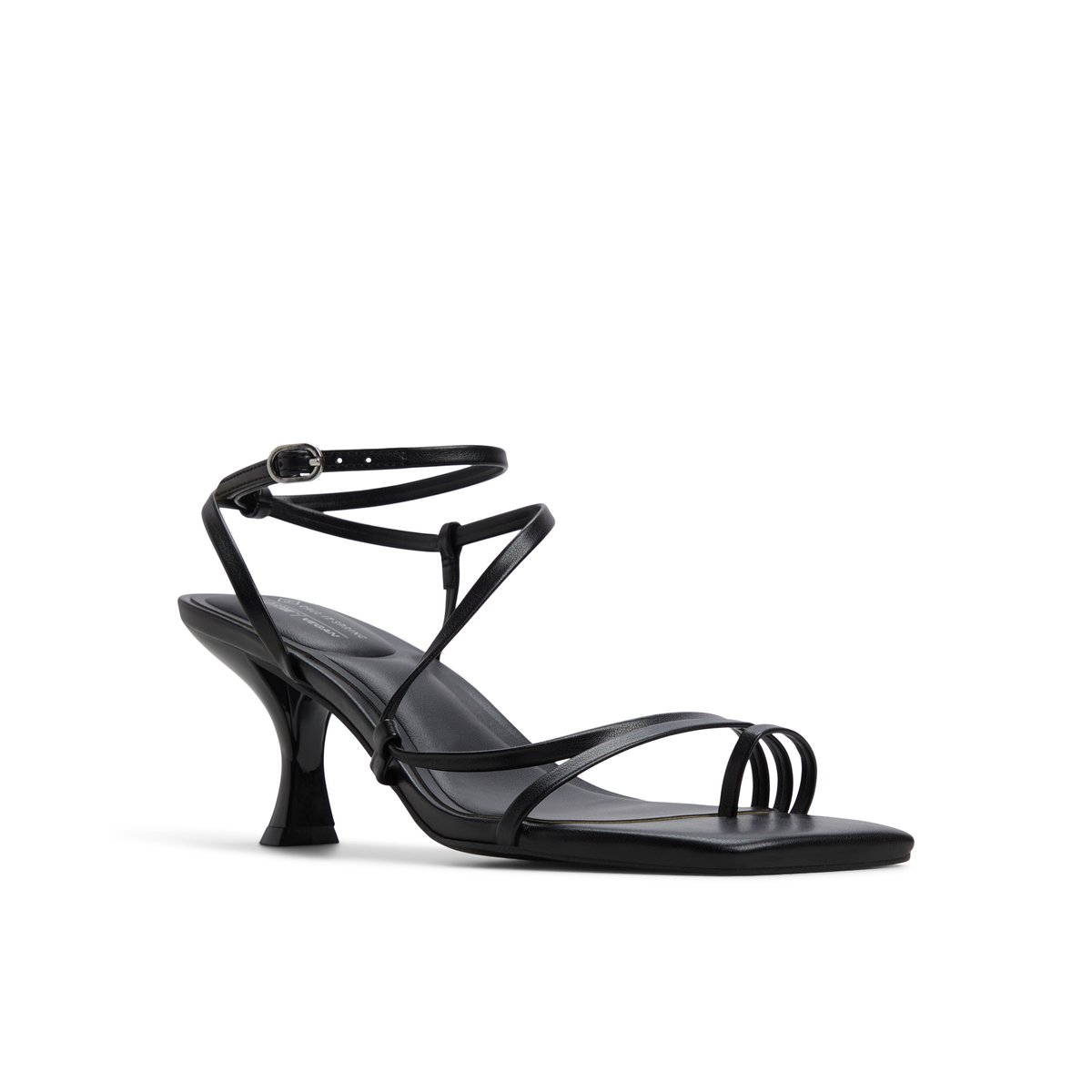 Auguust Black Women's Lace Up Heels Sandals