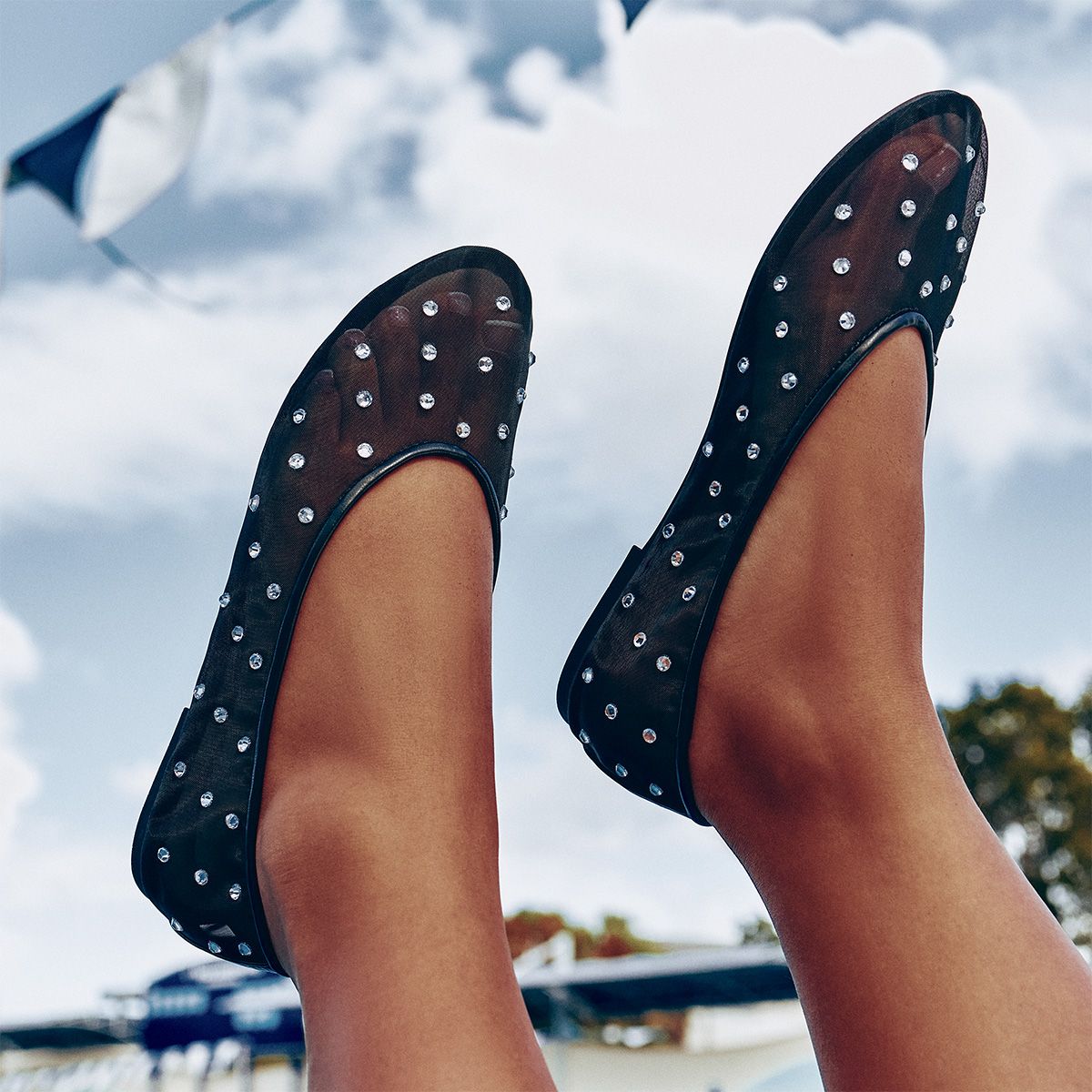 Kizzy Open Black Women's Mesh Styles