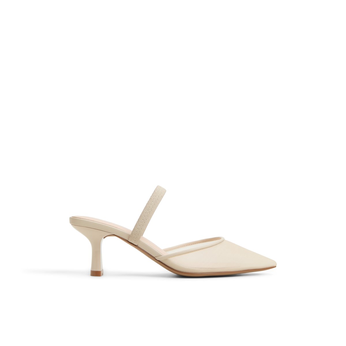 Zaydan Other Beige Textile Mesh Women's Kitten heels