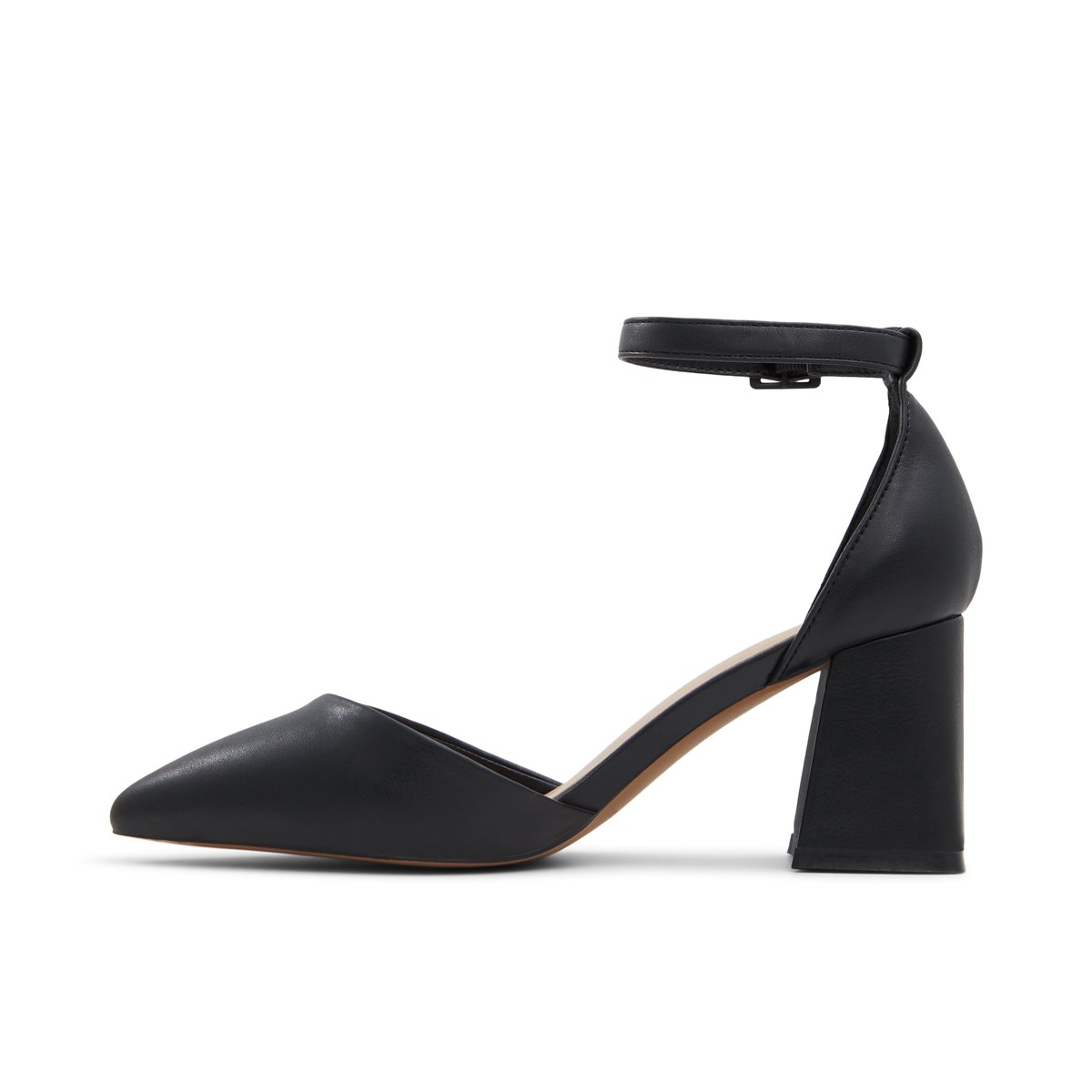 Daliaa Black Synthetic Smooth Women's Pumps