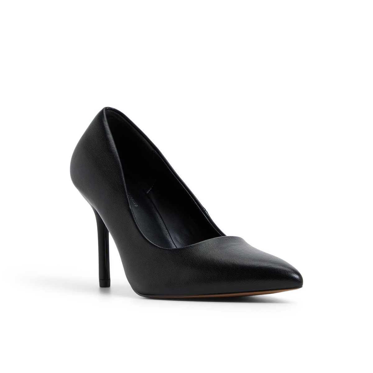 Leeona Black Synthetic Smooth Women's Pumps