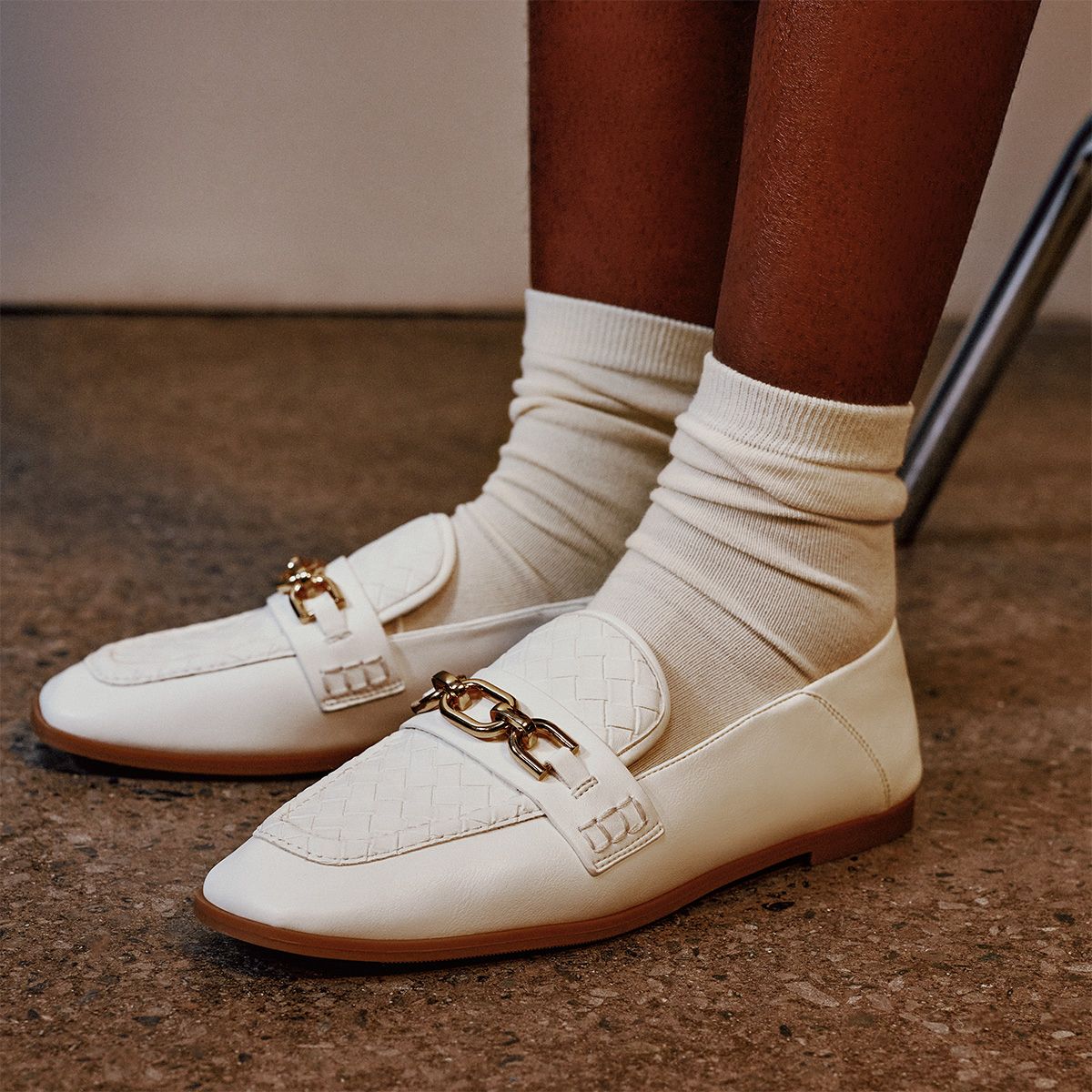 Graceyy White Women's Loafers