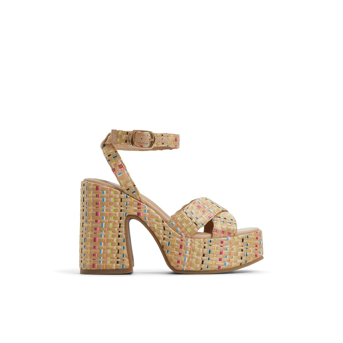 Alanii Multicolor Women's Platform Sandals