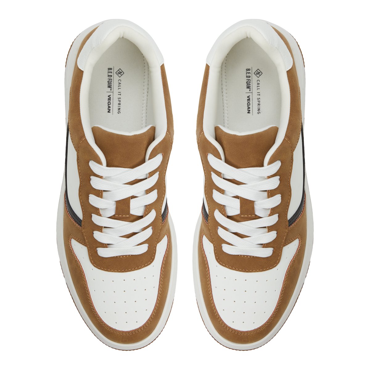 Freshh_h Brown Multi Men's Retro Sneakers
