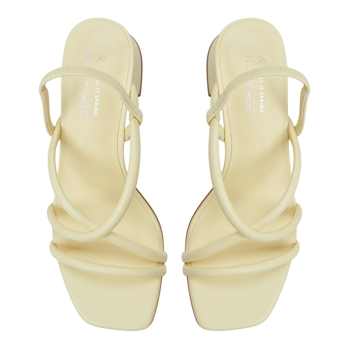 Kiira Light Yellow Women's Low-mid Heels