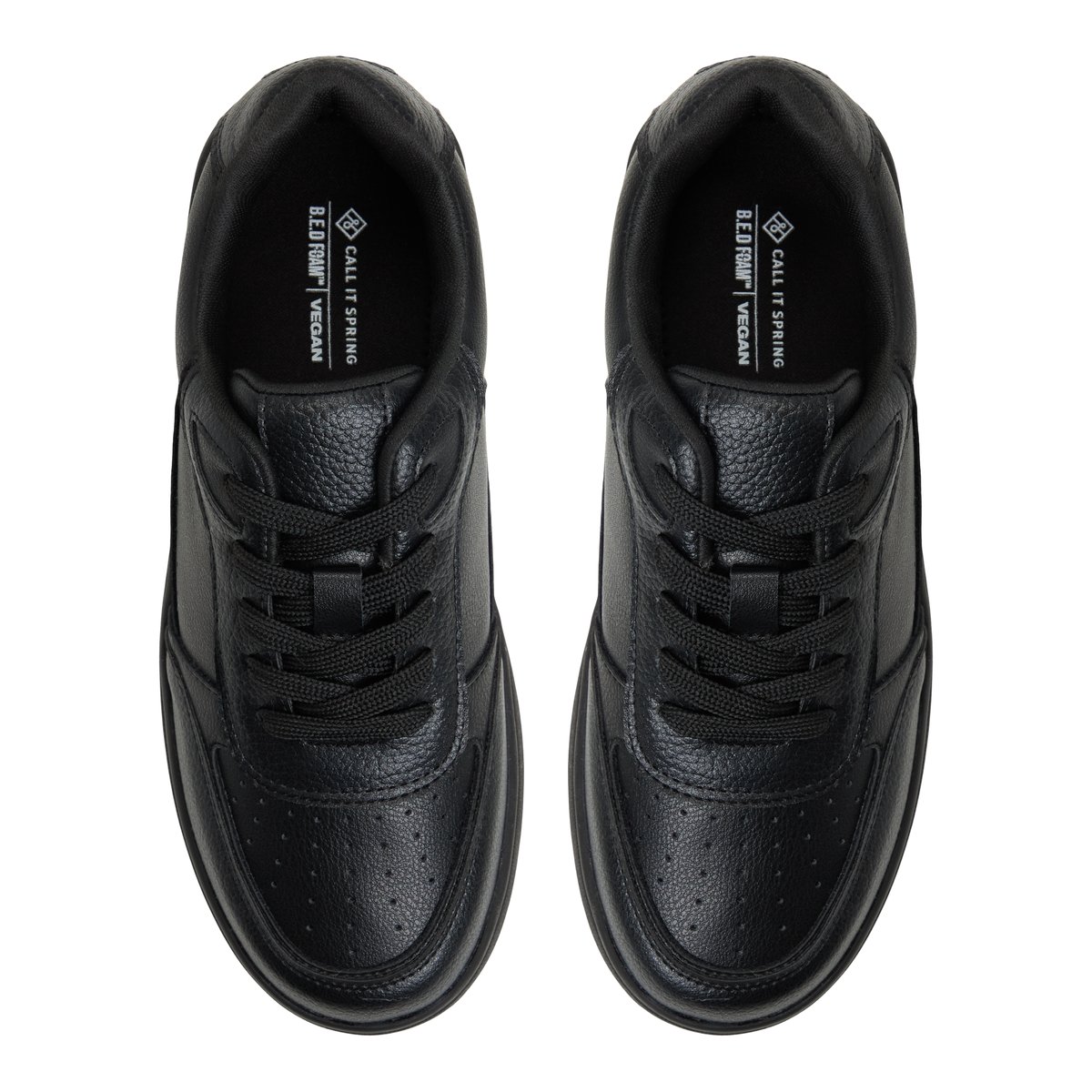 Freshy Black Women's Lace Up Sneakers