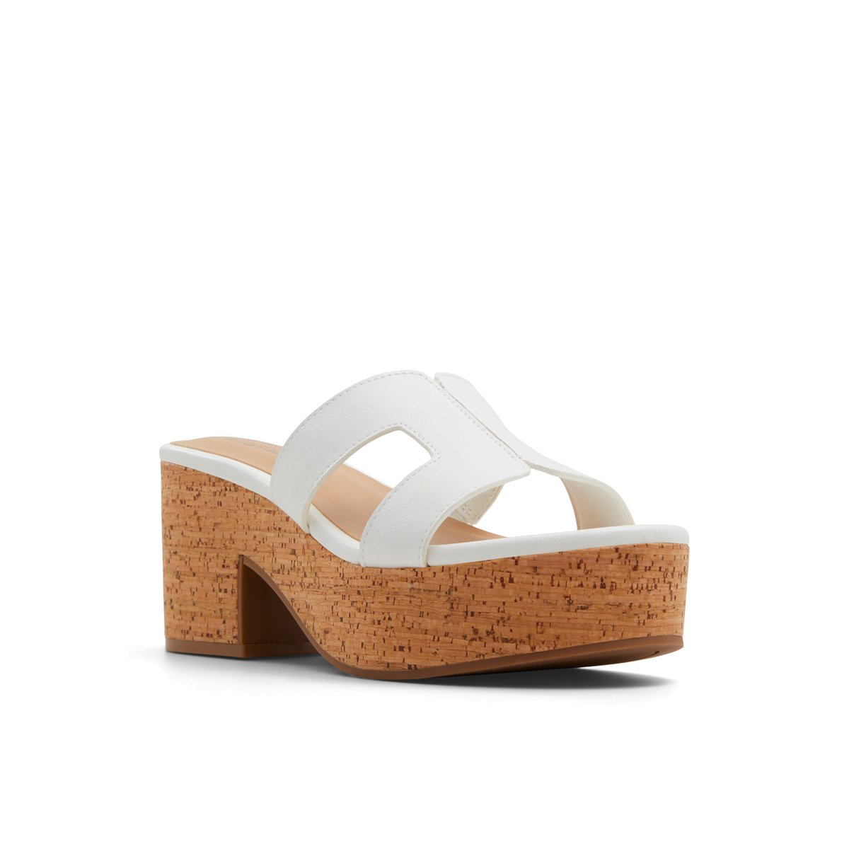 Halerria White Women's Platform Heels