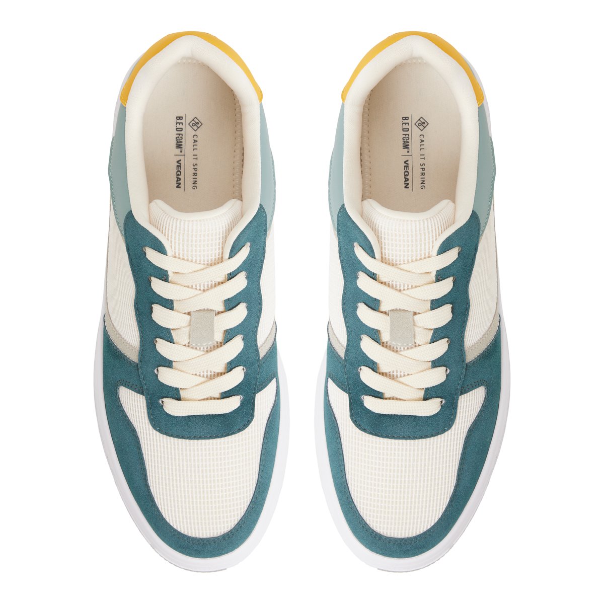 Freshh_h Teal Men's Retro Sneakers