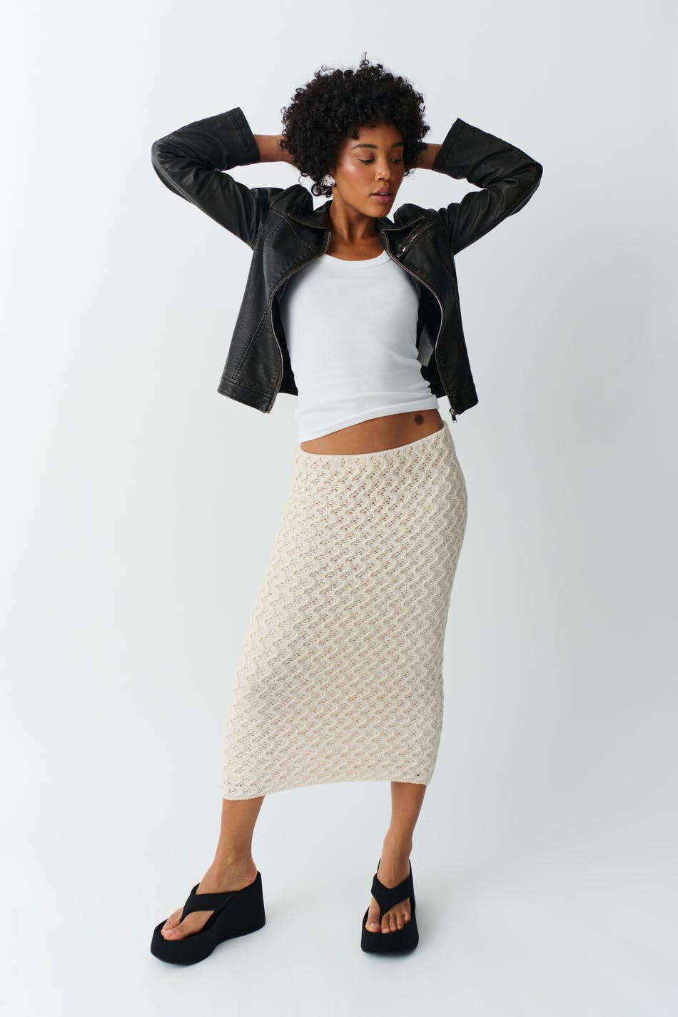 Crochet Maxi Knit Skirt