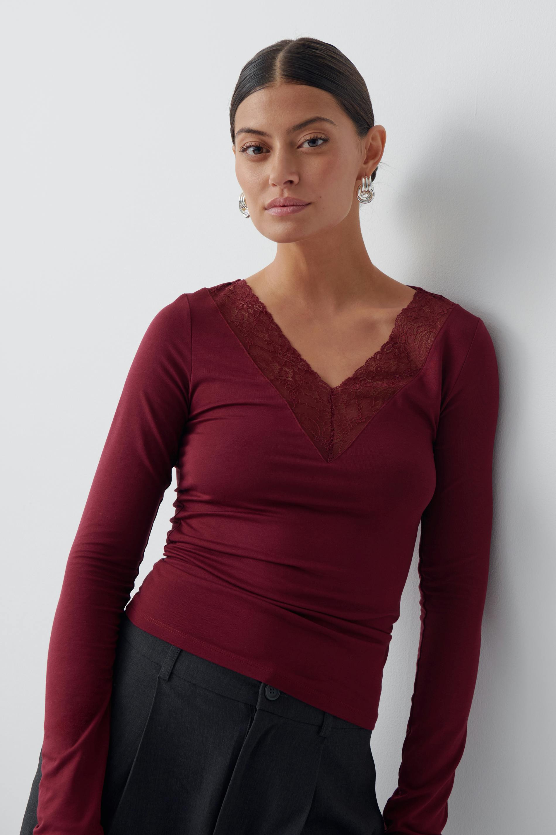 Lace Detail Top