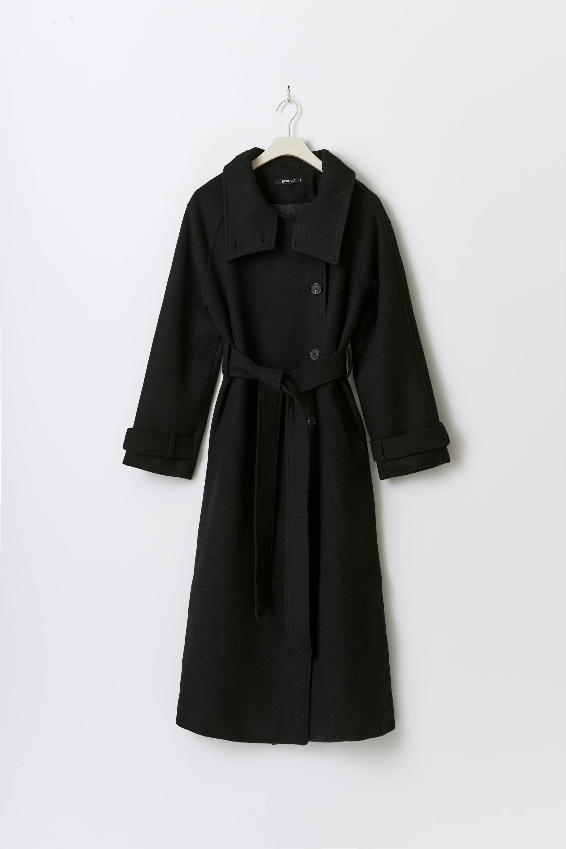 Belted Wool Blend Coat