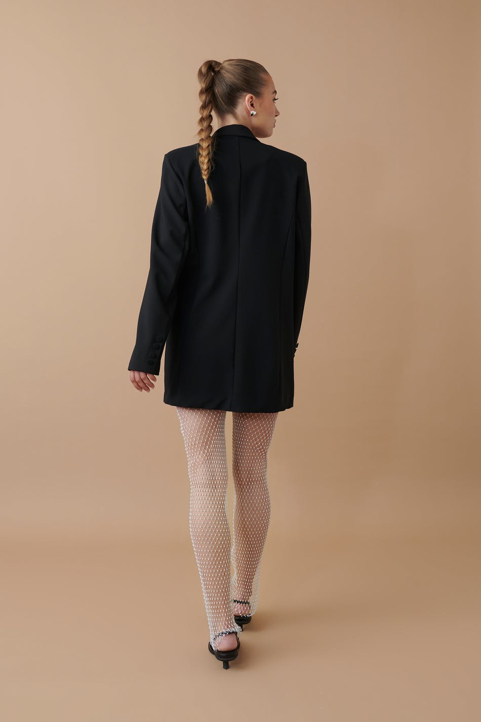 Rhinestone Net Leggings