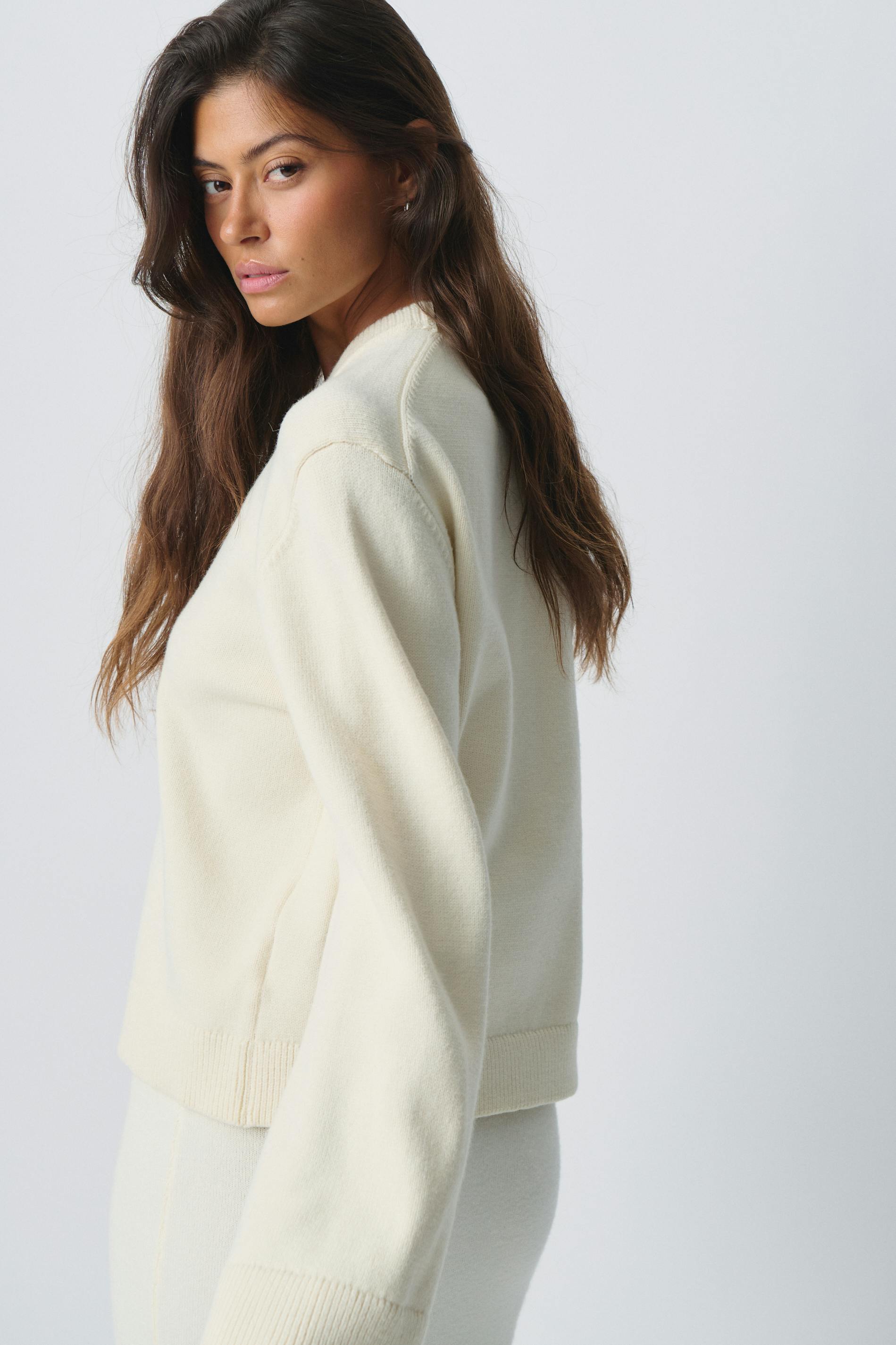 Knitted Crew Neck Sweater