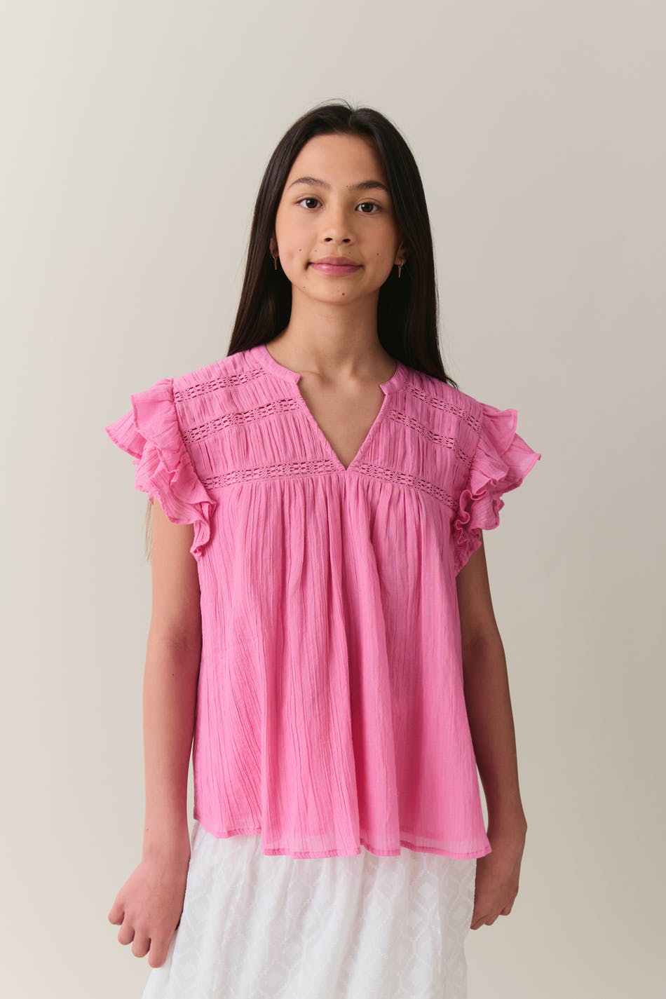 Y Boho Short Sleeve Top