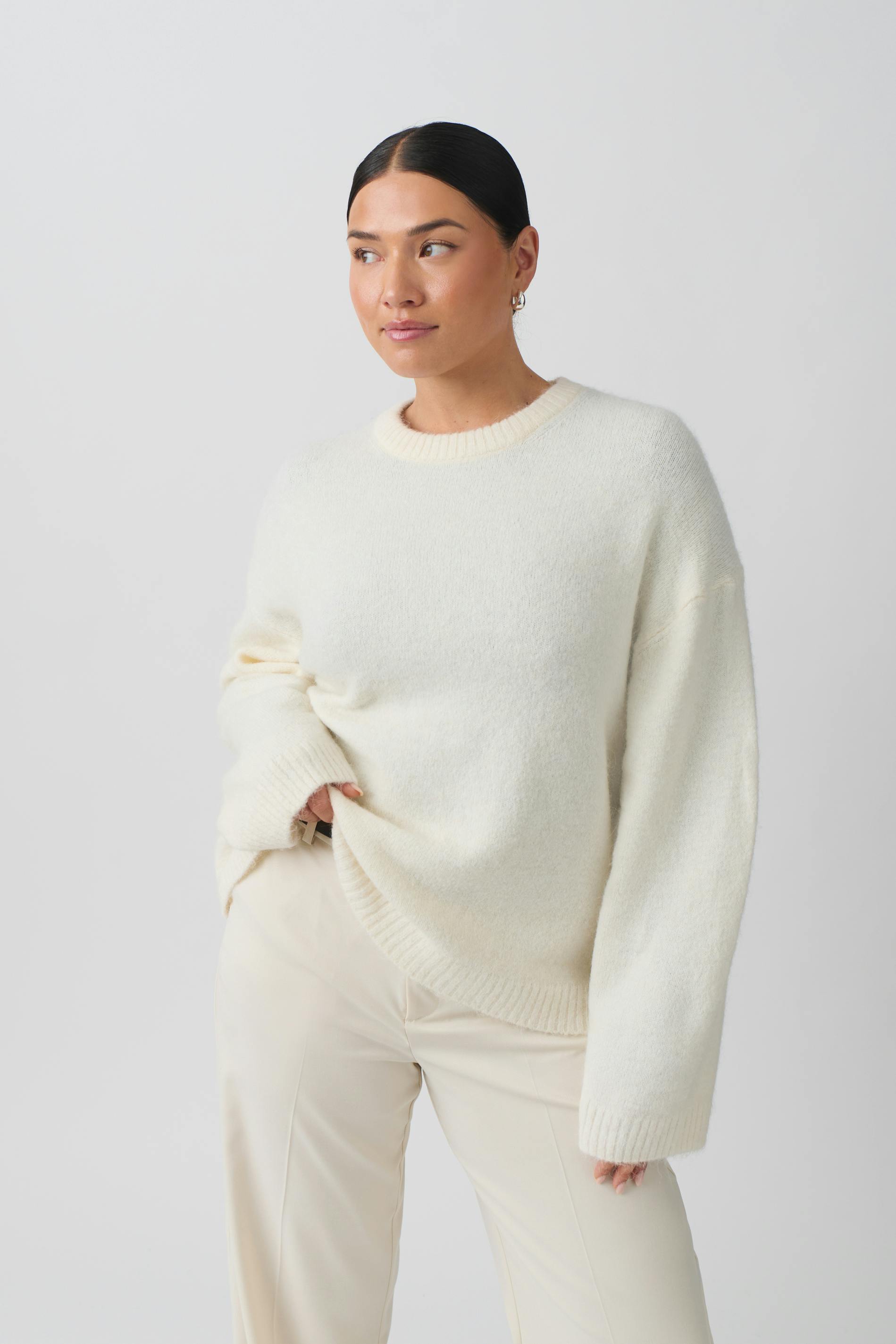 Crew Neck Knitted Sweater