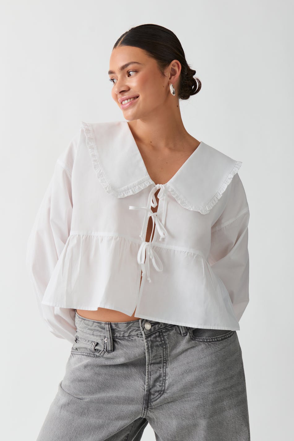 Tie Collar Blouse