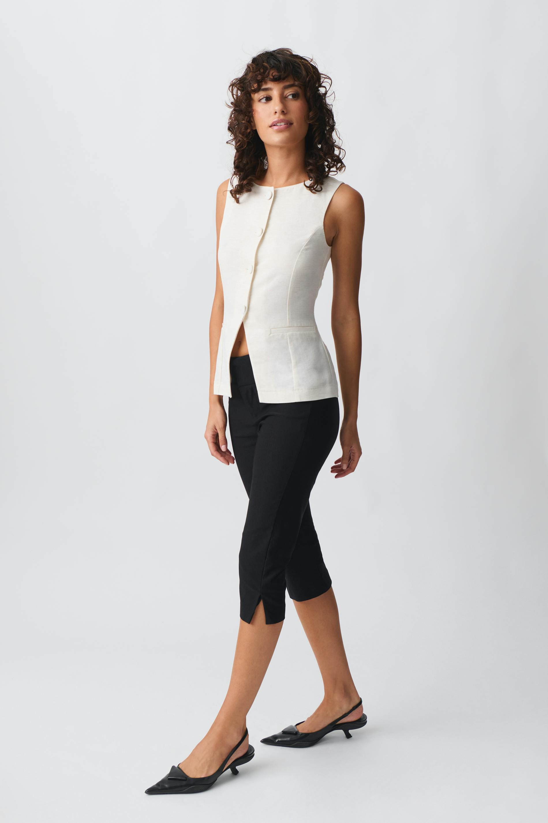 Linen Blend Vest