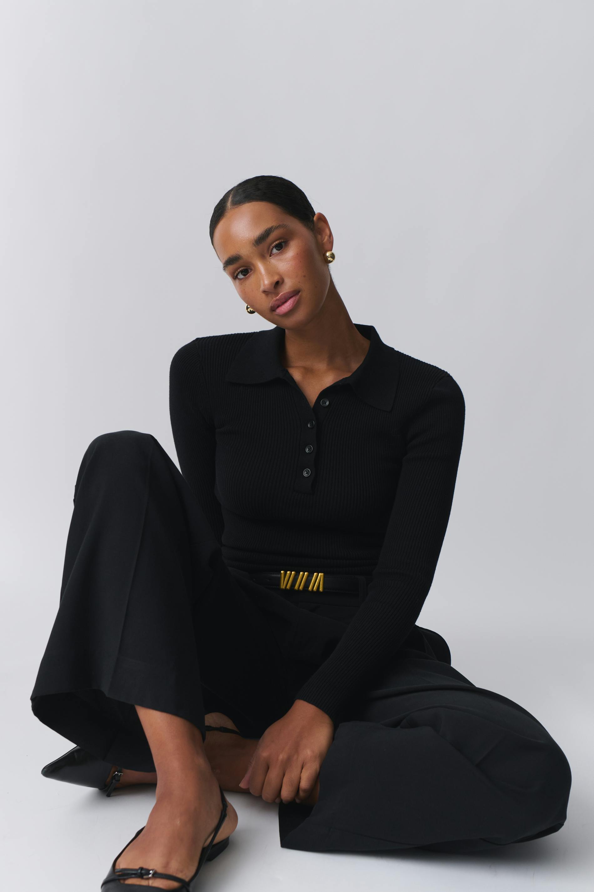 Knitted Rib Top
