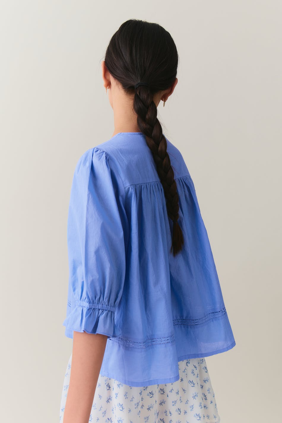 Y Puff Sleeve Blouse