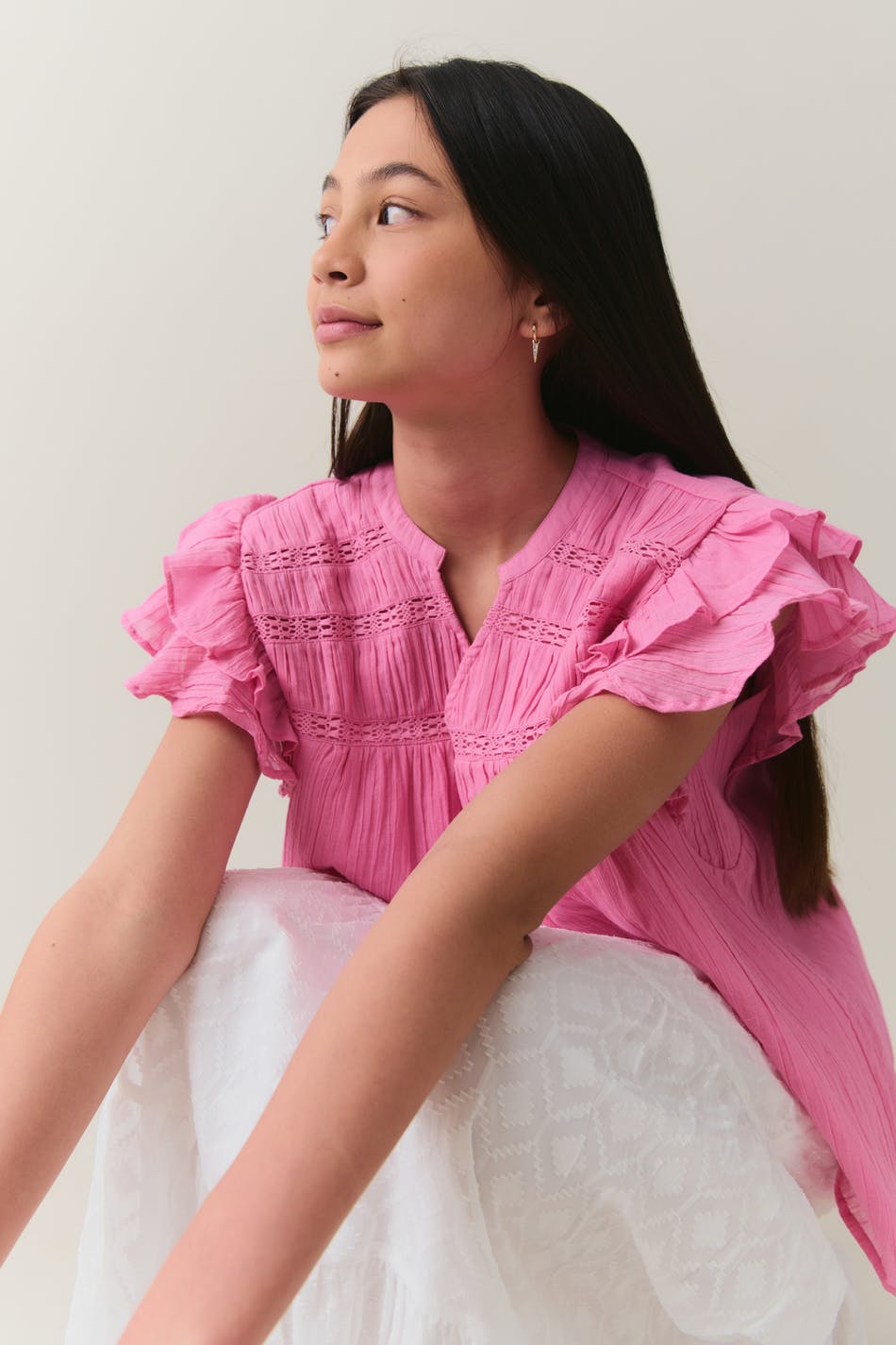 Y Boho Short Sleeve Top