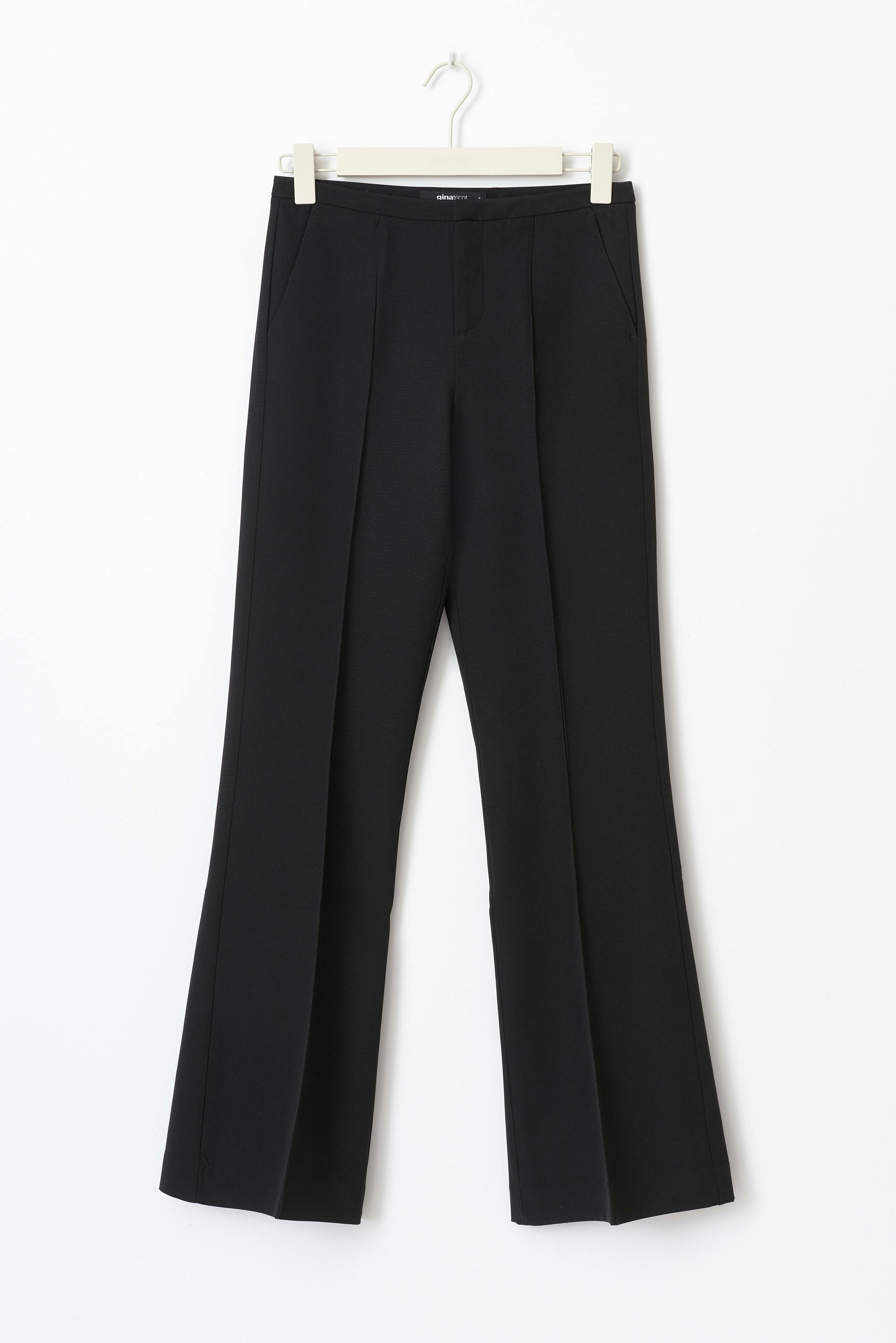 Mid Waist Bootcut Trousers