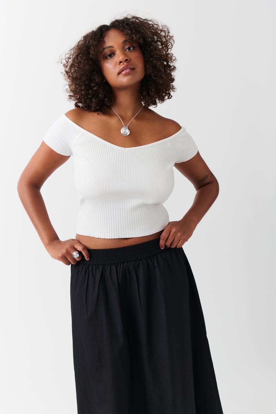 Heart Shape Rib Top