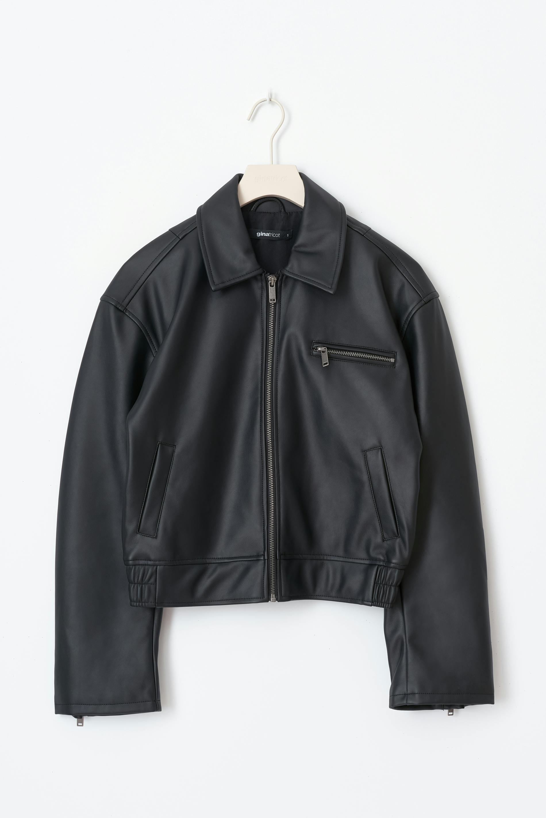 Pu Bomber Jacket