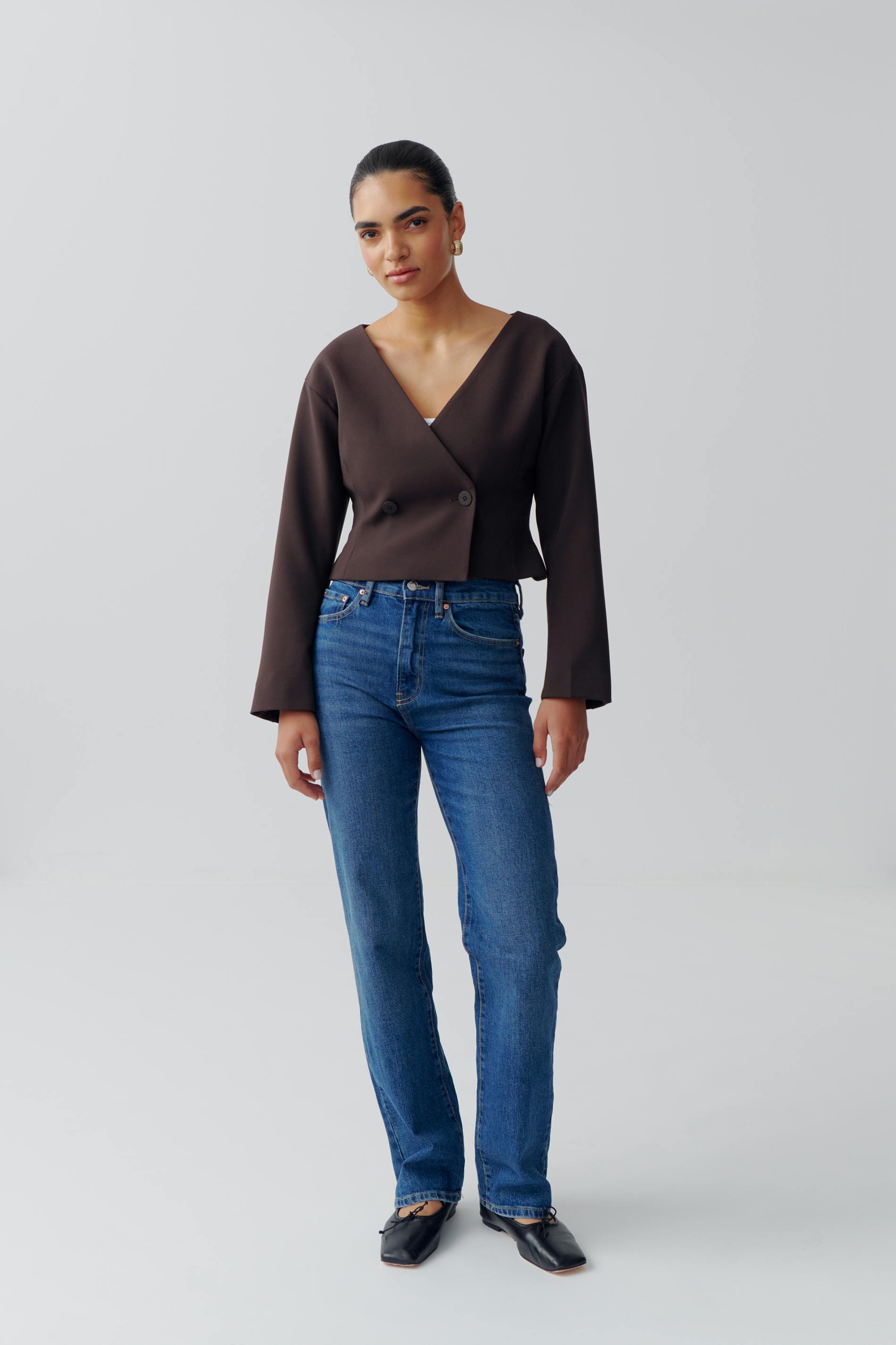 High Straight Jeans