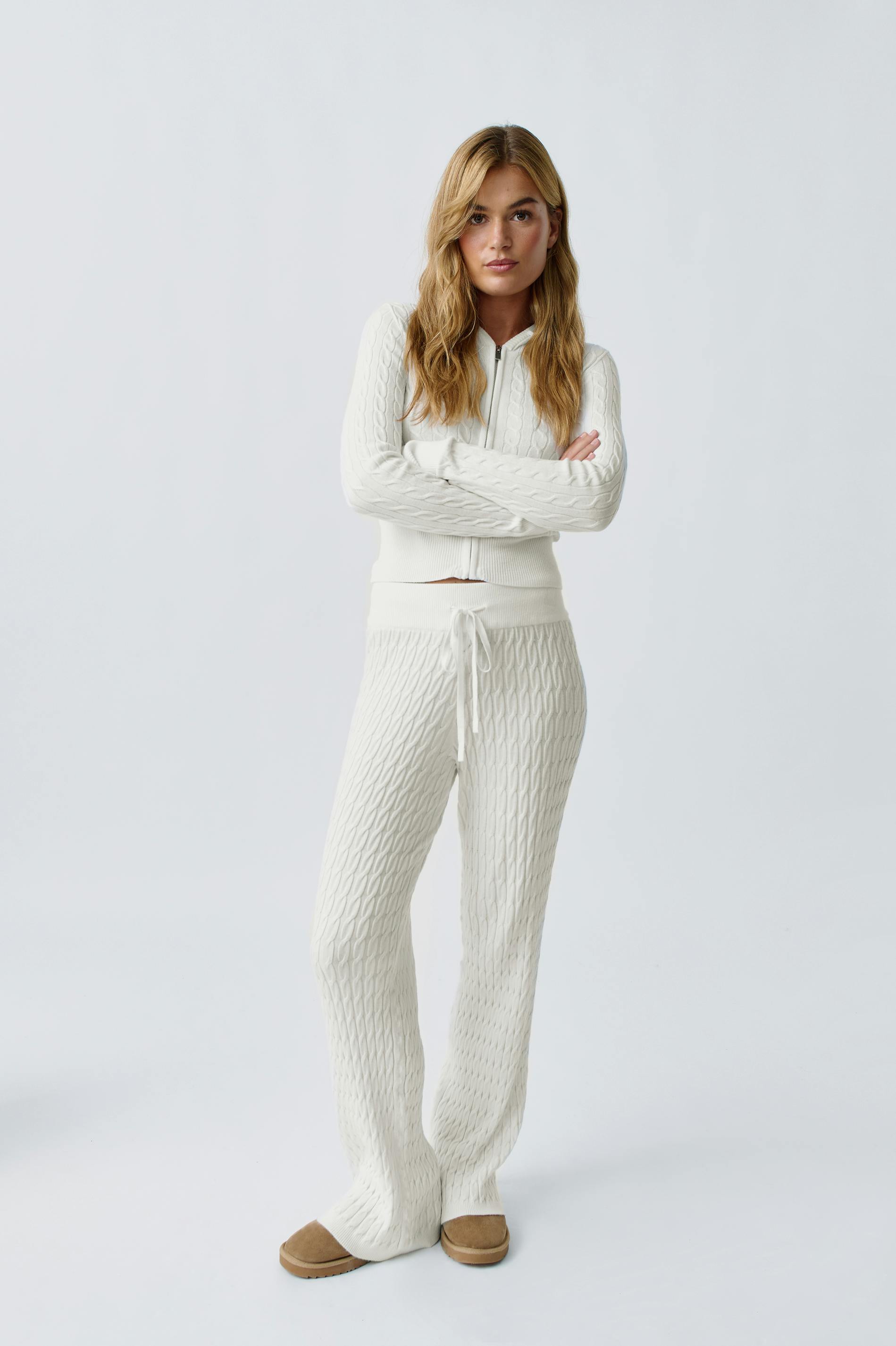 Cable Knitted Trousers