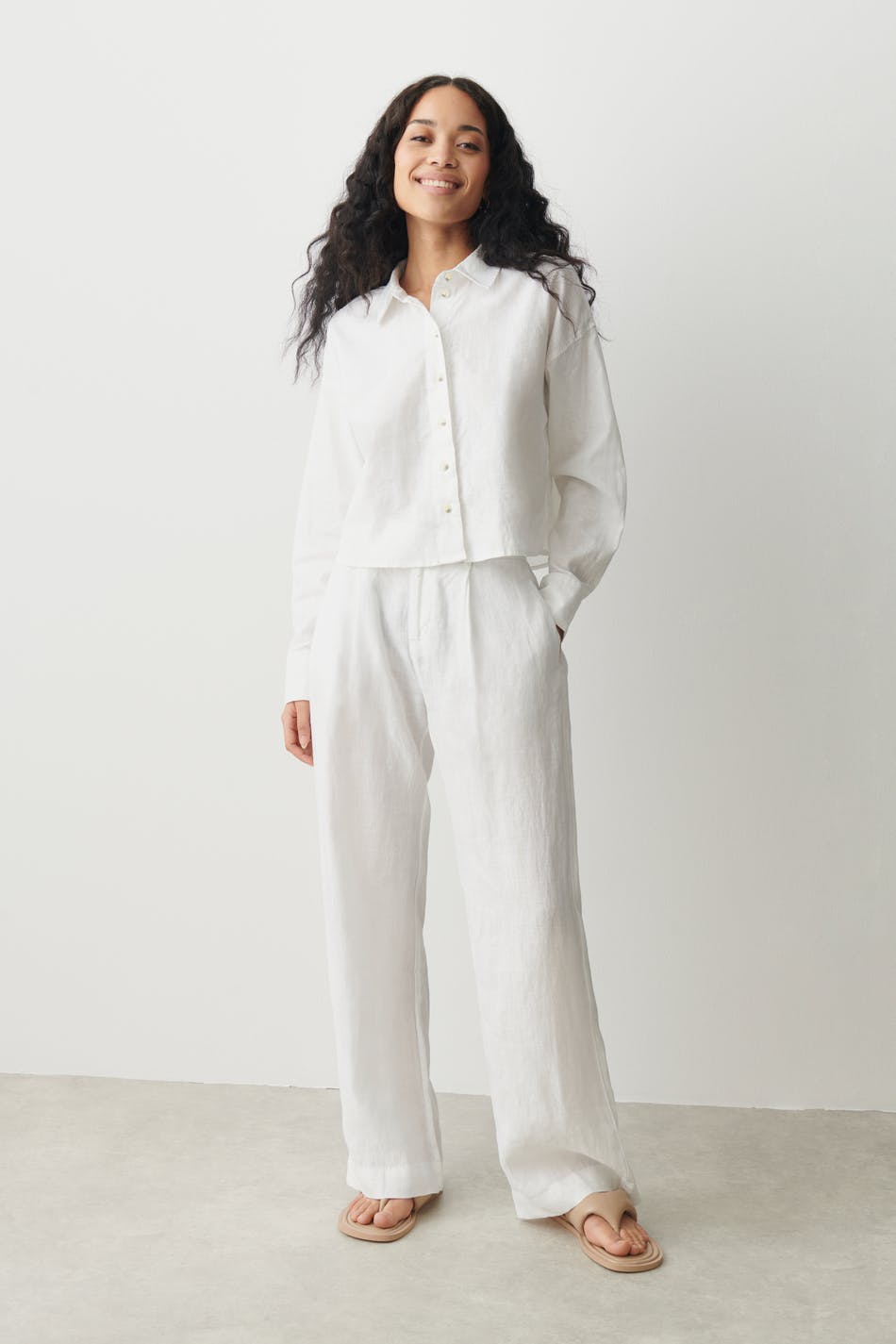Magda Linen Blend Shirt