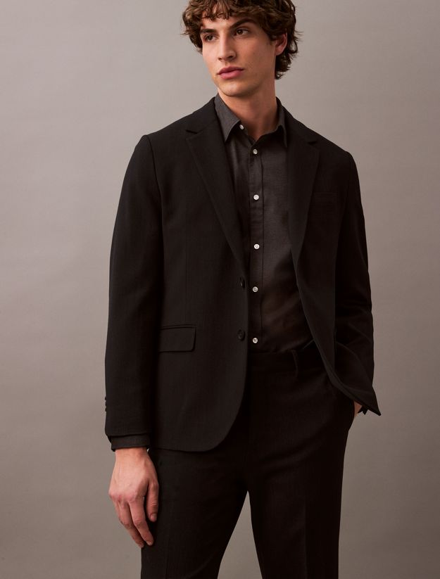 Slim Wool Gabardine Trousers