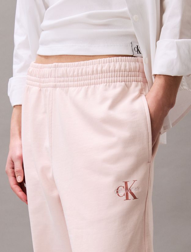 Cotton Terry Monogram Joggers