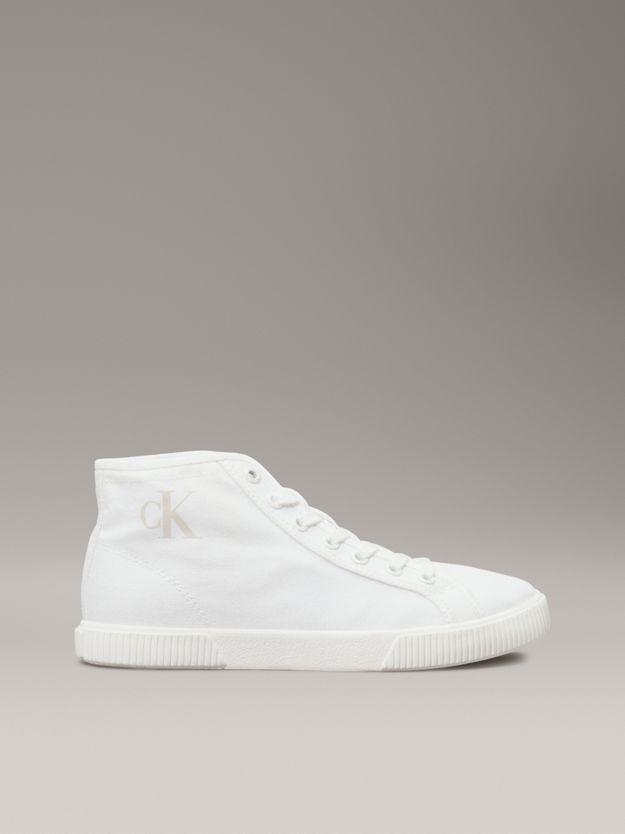 Canvas Low Profile High-Top Trainers